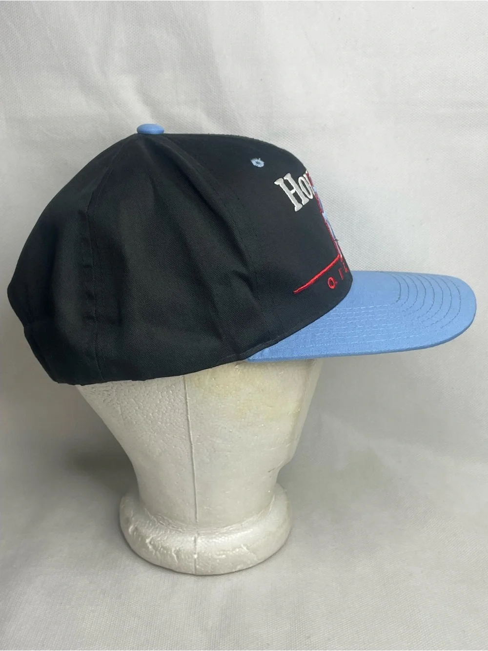 Vintage Eastport Team NFL Houston Oilers Football Snapback Cap Hat Trucker Black